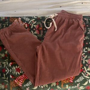 Wishlist Dusty Rose Corduroy Joggers
